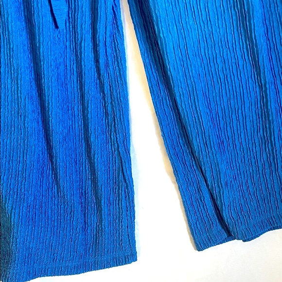 Elegant Blue Strapless Jumpsuit Plus Size 3X - Picture 9 of 12